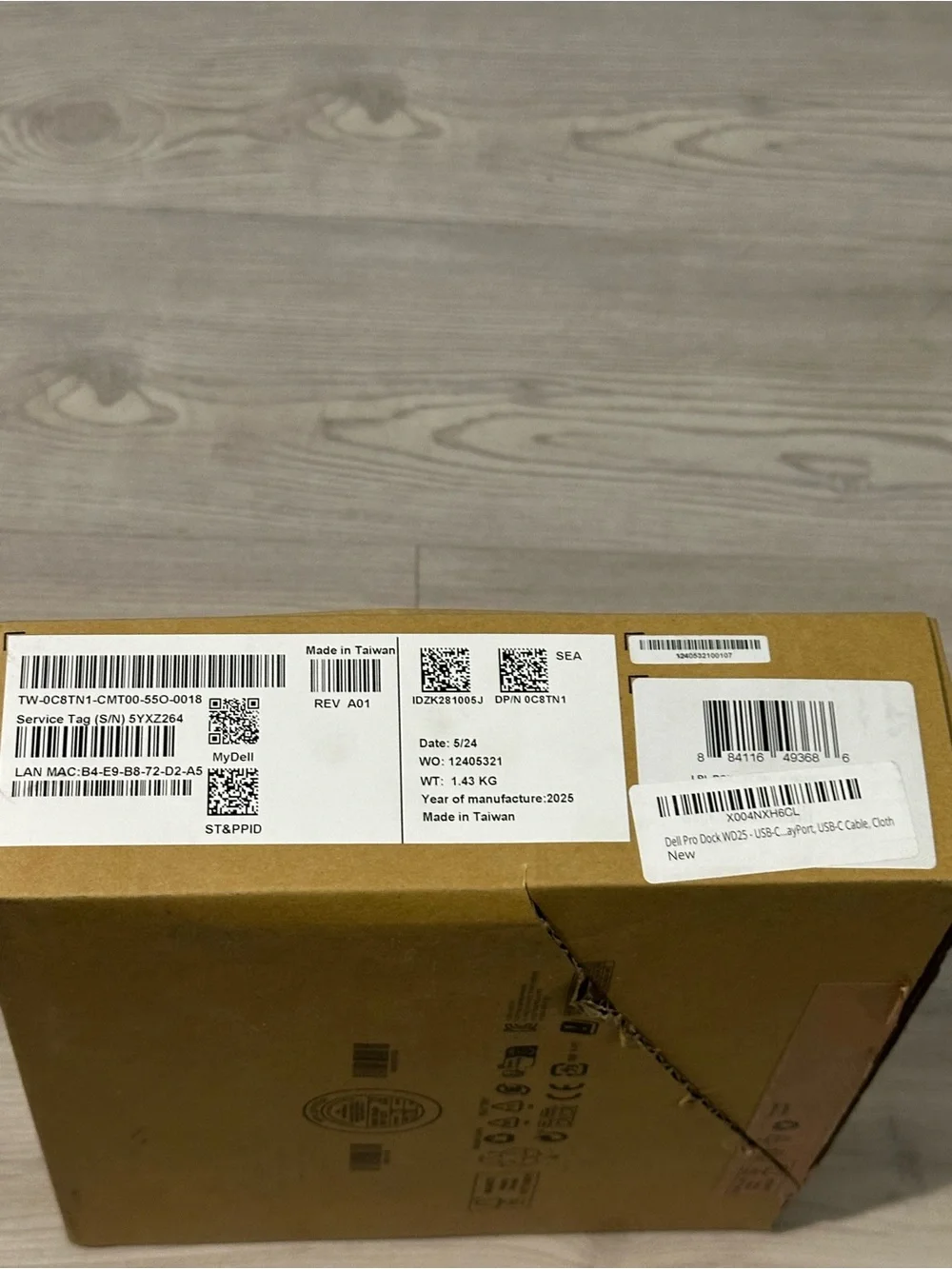 Dell Pro Dock WD25 USB-C Docking Station 130W HDMI 2.1 DP 1.4 w/ Adapter NIB